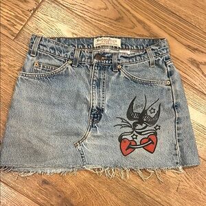 Vintage Levi’s denim skirt urban renewal uncle Jerry design